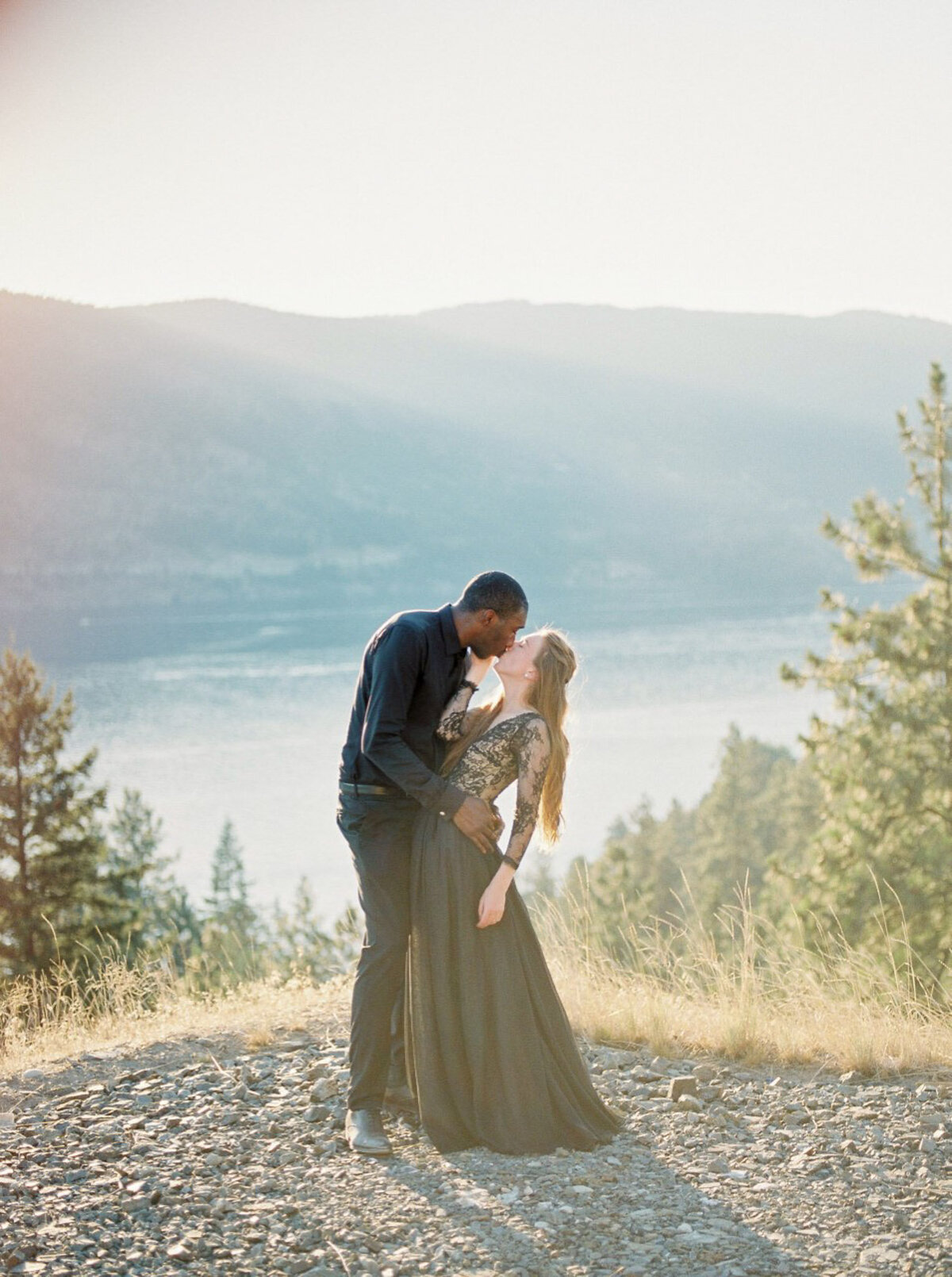 Romantic bride and groom portrait captured by Minted Photography, fine art and romantic wedding photographer in Okanagan, BC. Featured on the Bronte Bride Vendor Guide.