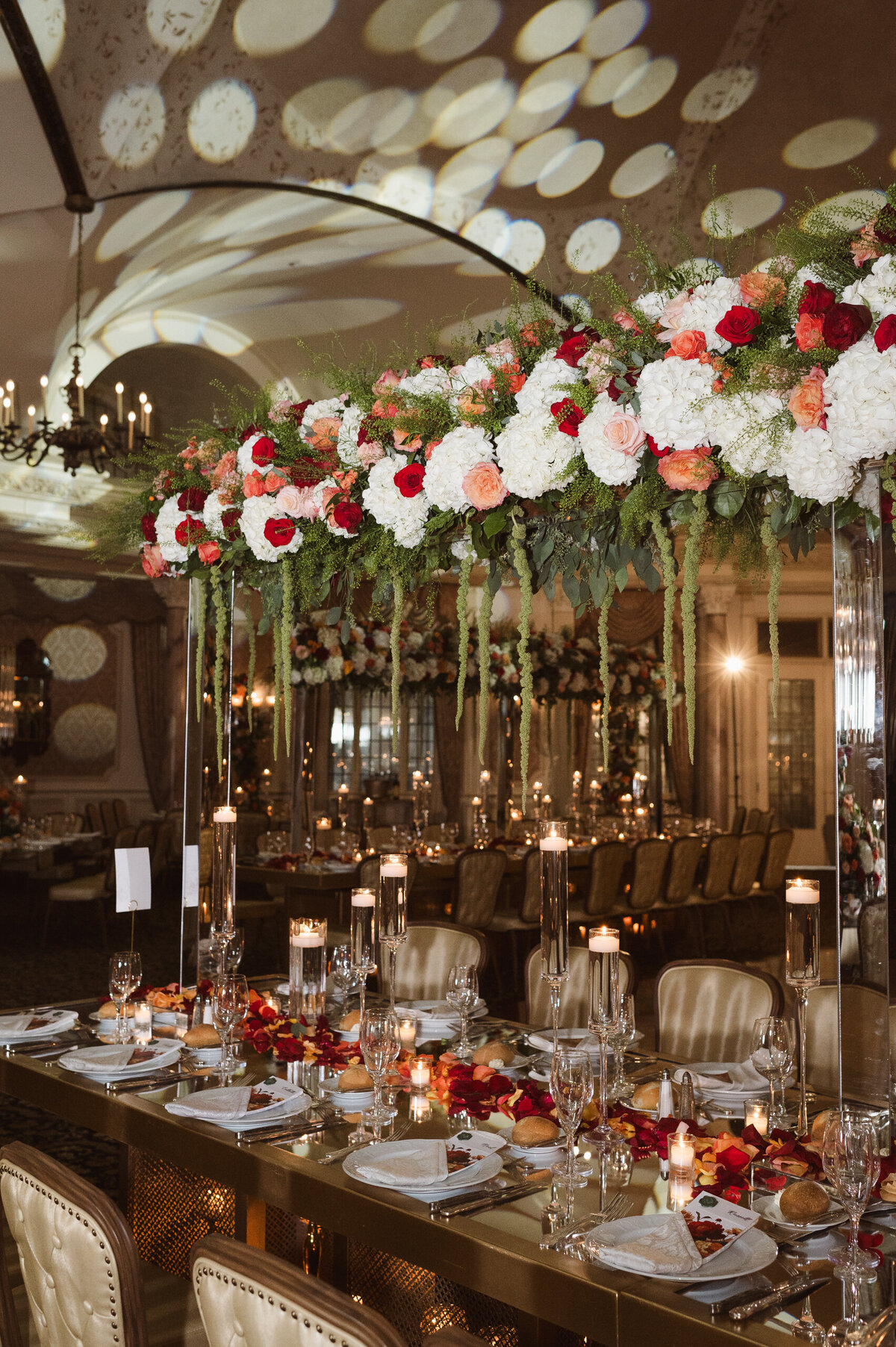 reception ballroom wedding photos at the enchanting north jersey wedding venue pleasantdale chateau 