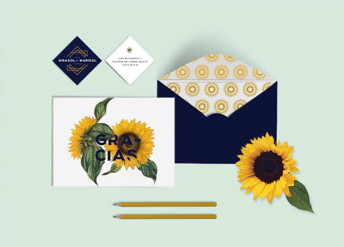 flower shop stationery design