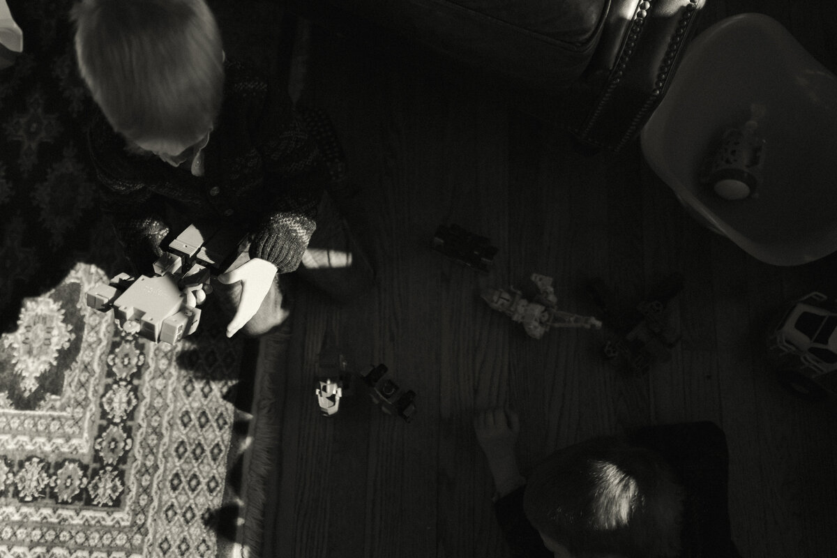 black-and-white-brothers-playing