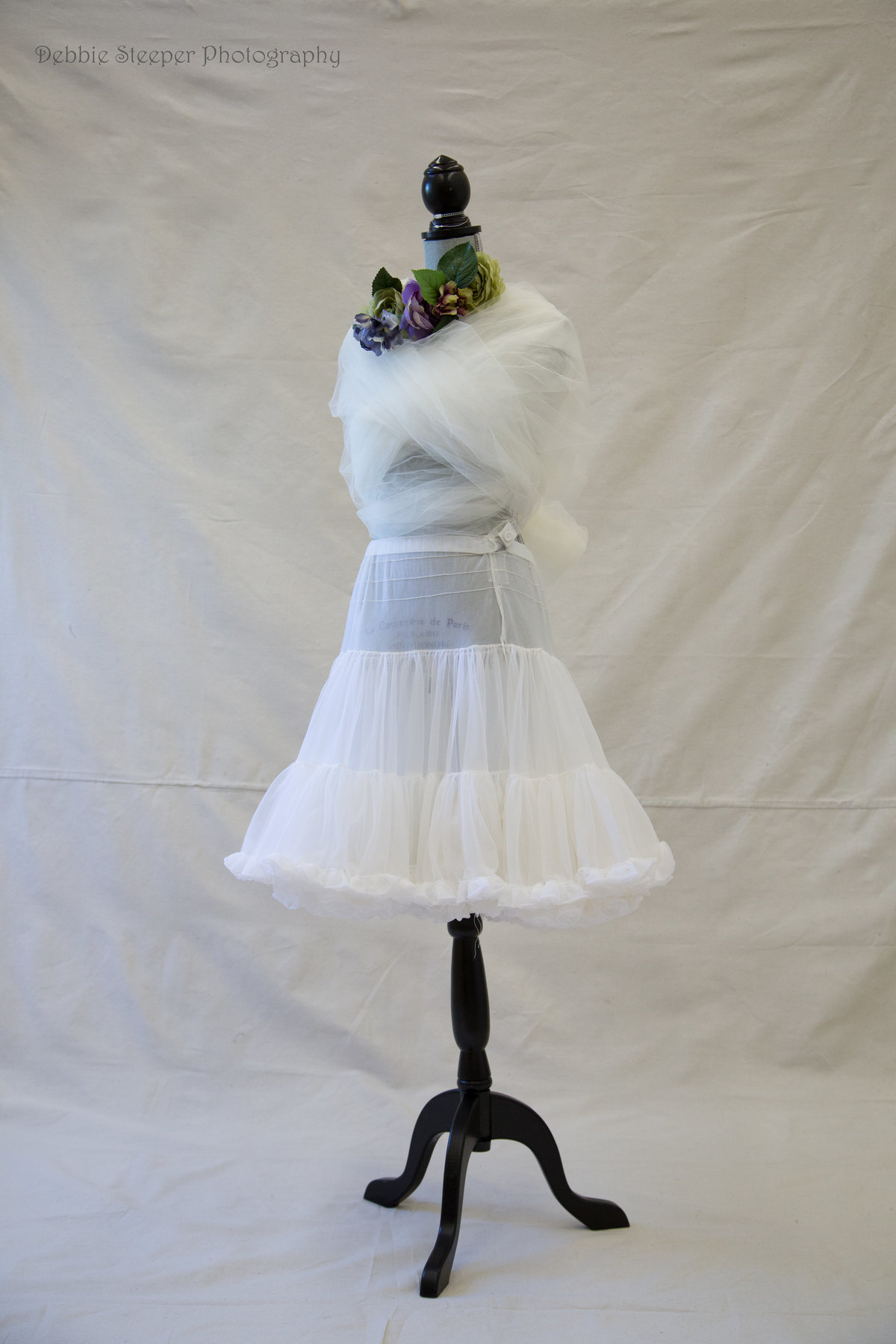 designer dresss, handmade with tulle