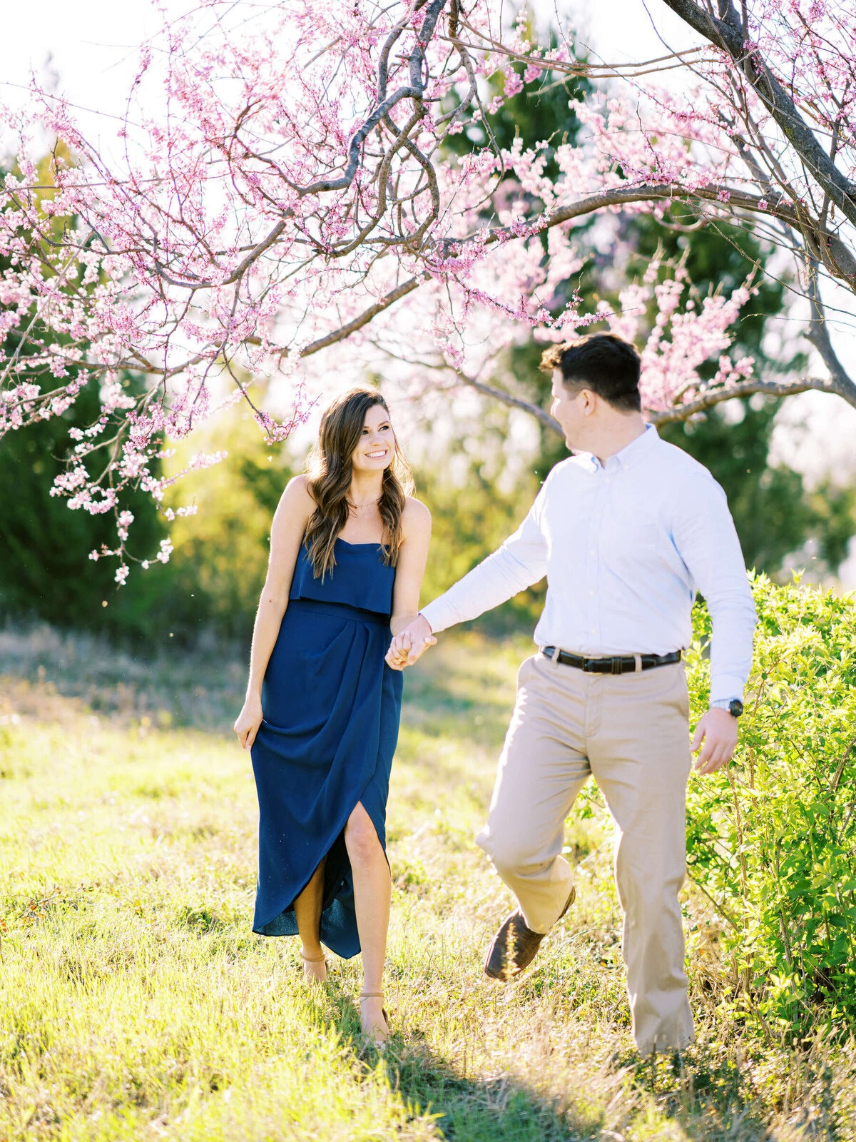 20 Dallas Arboretum Engagement Session Spring Kate Panza Wedding Photographer