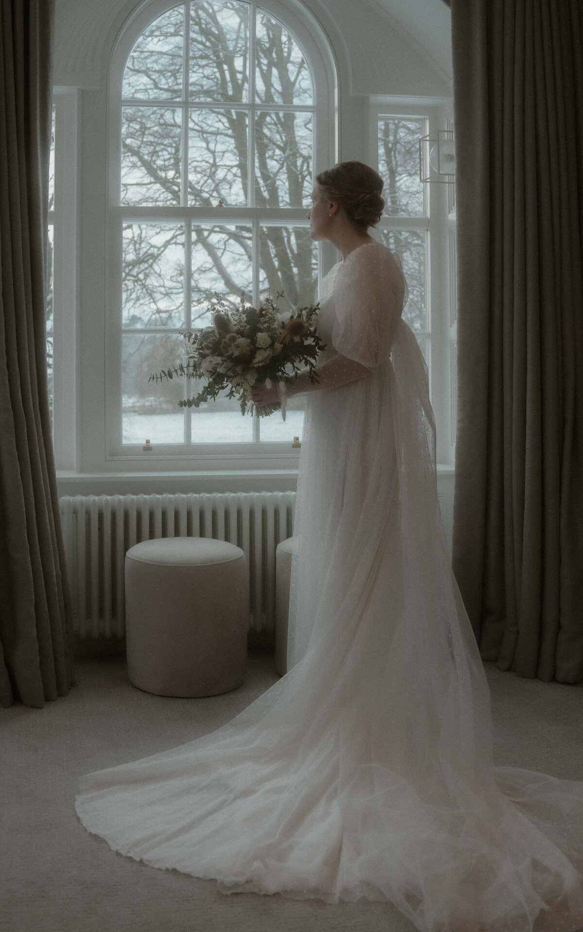 Timeless bride preparation photography capturing joy and excitement before the big ceremony.