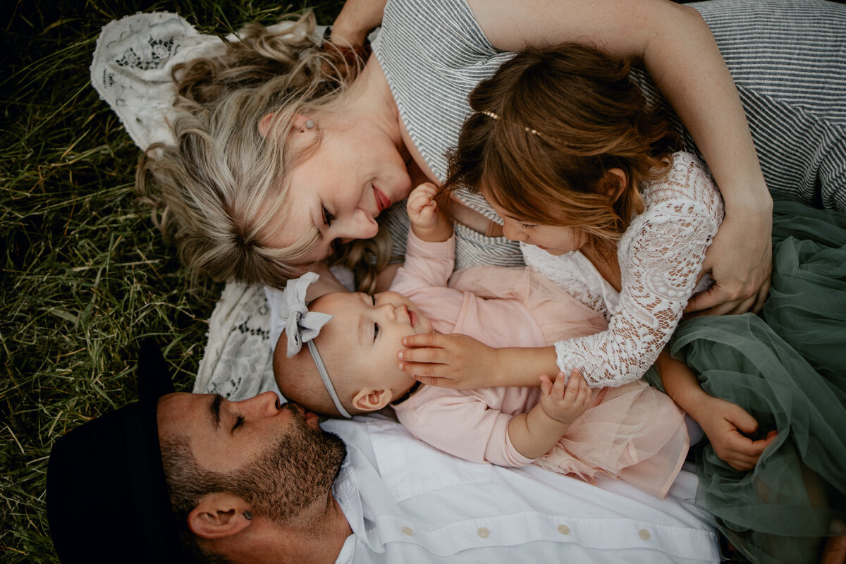 lighthearted and playful family photography