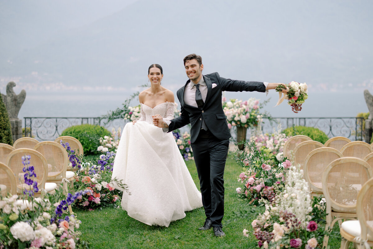 Wedding photos taken in Lake Como at Villa Balbiano, Italy.