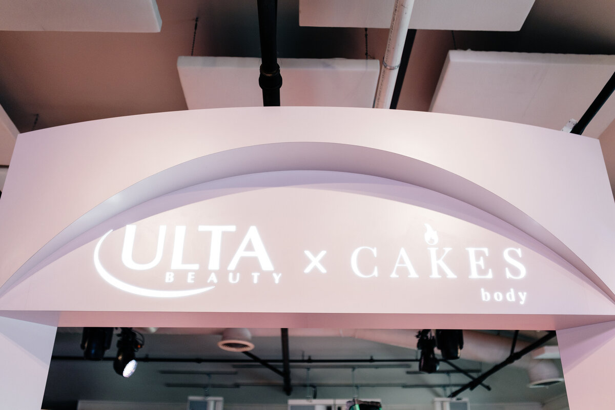 Cakes Body influencer event by The Works Collective | experiential event design in Los Angeles.