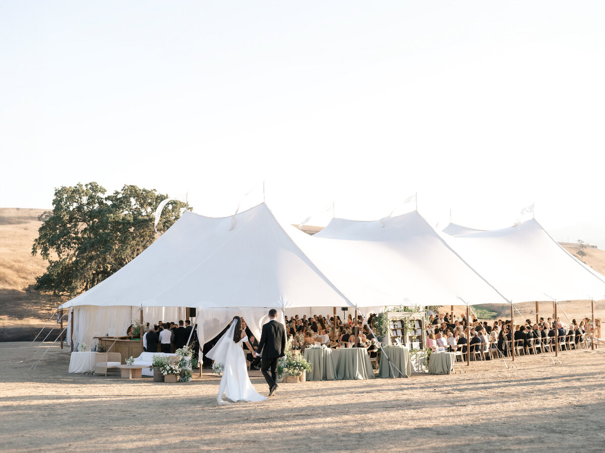 Luxury tented wedding in Carmel California 