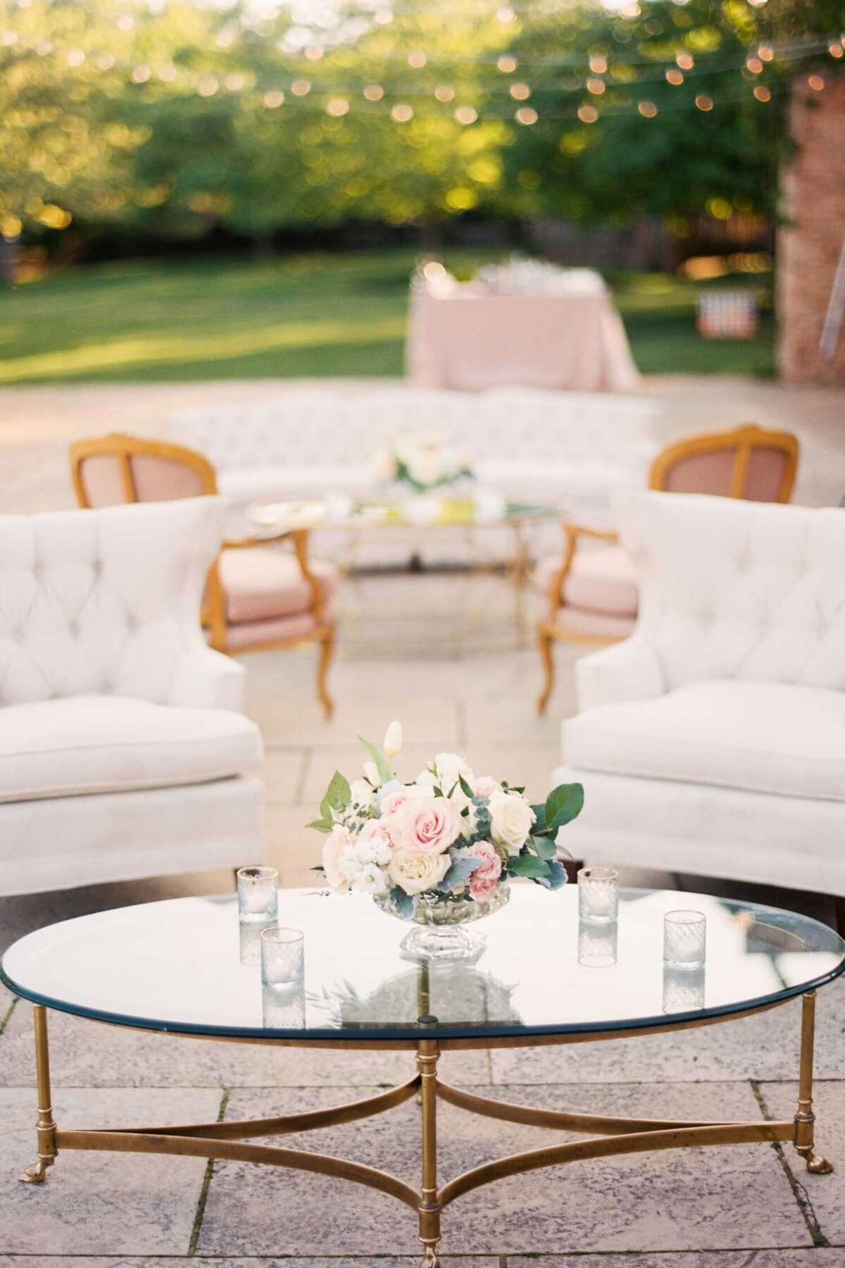 Guest Lounge Seating at Luxury Chicago North Shore Garden Wedding Venue