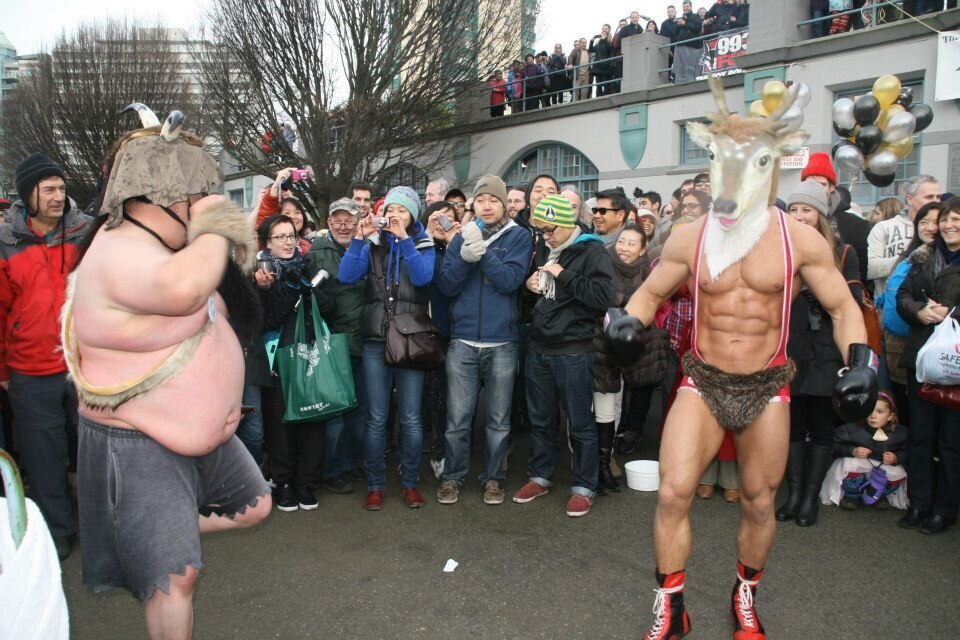 Brent Ray Fraser Mr Deer Polar Bear Swim English Bay 2011_16