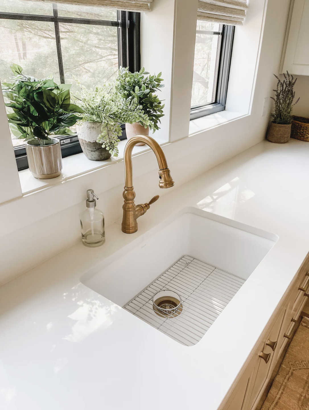 A prep sink in the laundry room is a great addition for any rinsing or soaking needs
