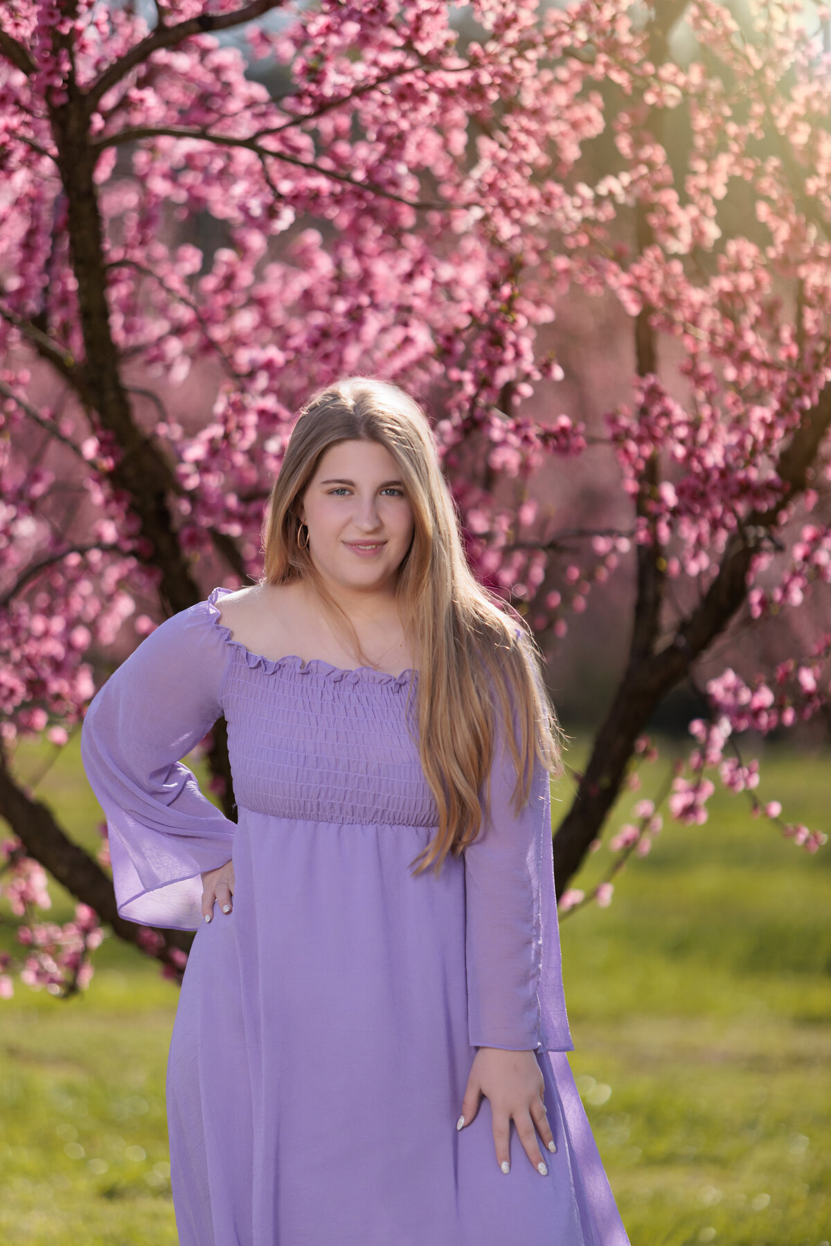Spring Mini in the peach orchard near Raleigh