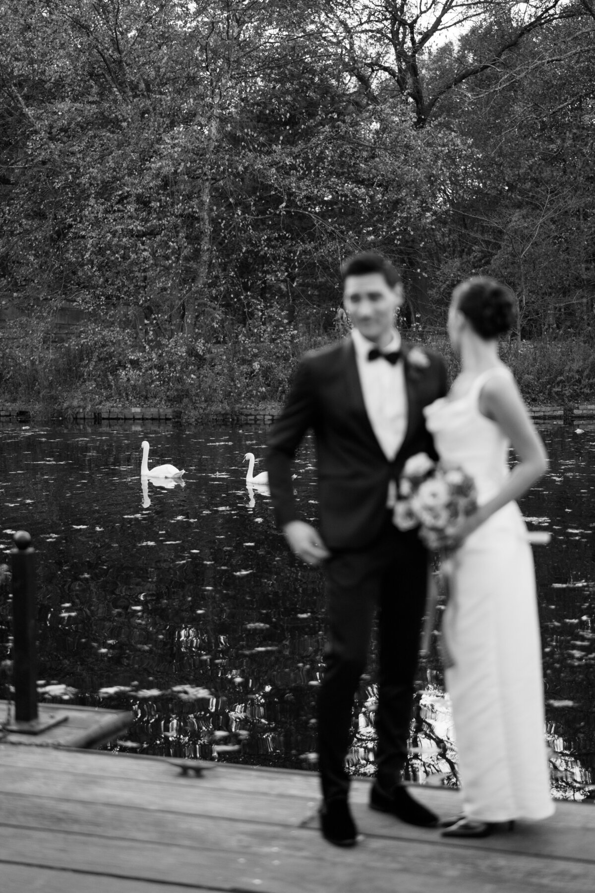 Lexie Vaccaro Photography | Bride and Groom at Brooklyn Boathouse