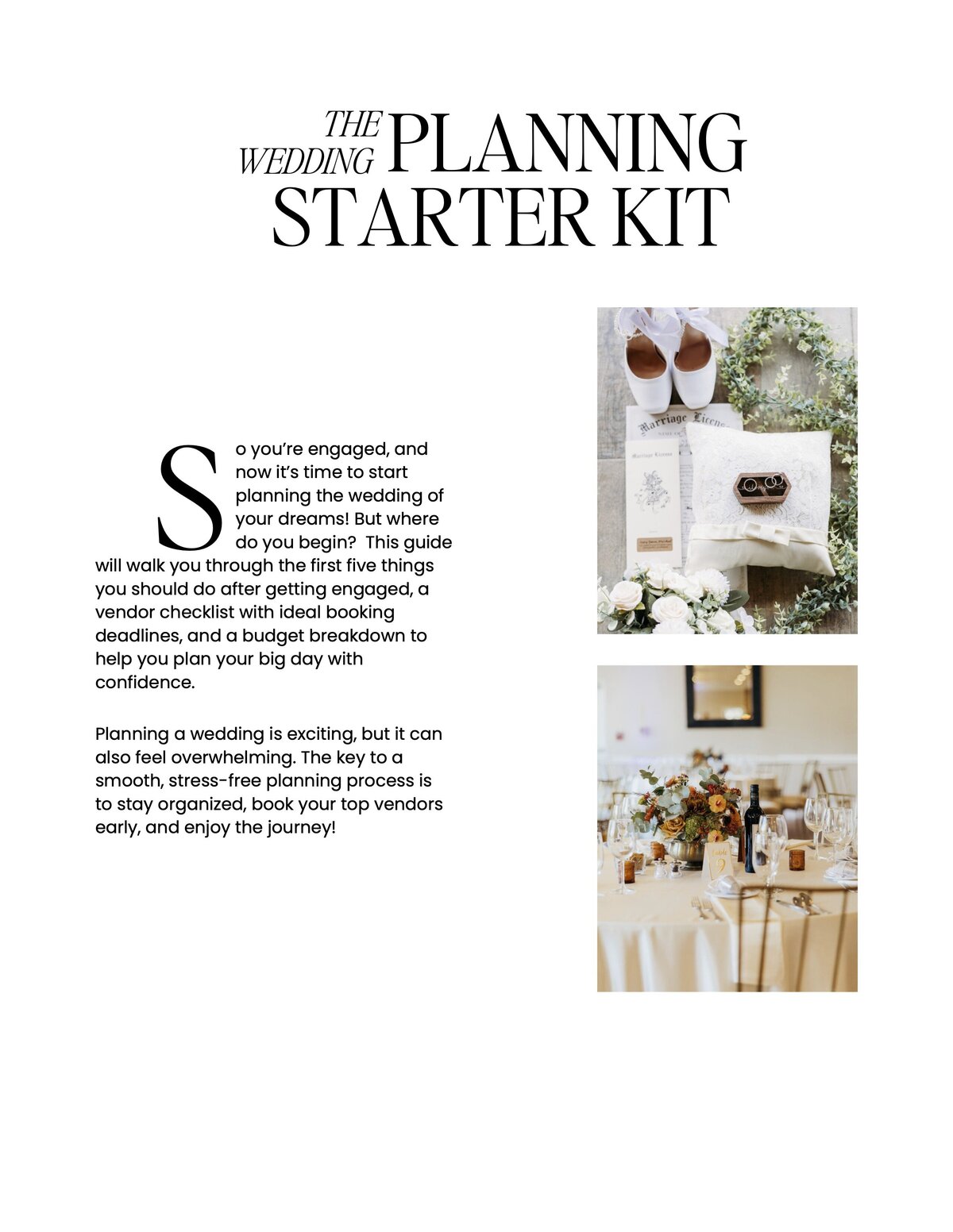 The Wedding Planning Starter Kit1