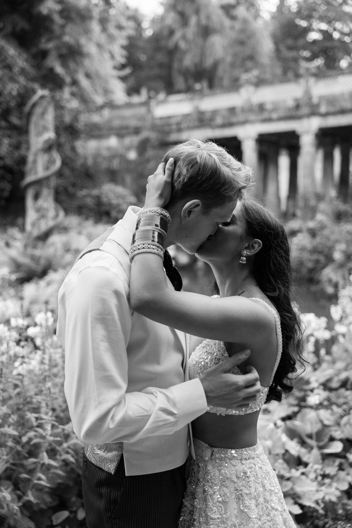 Couple portraits at Sezincote wedding