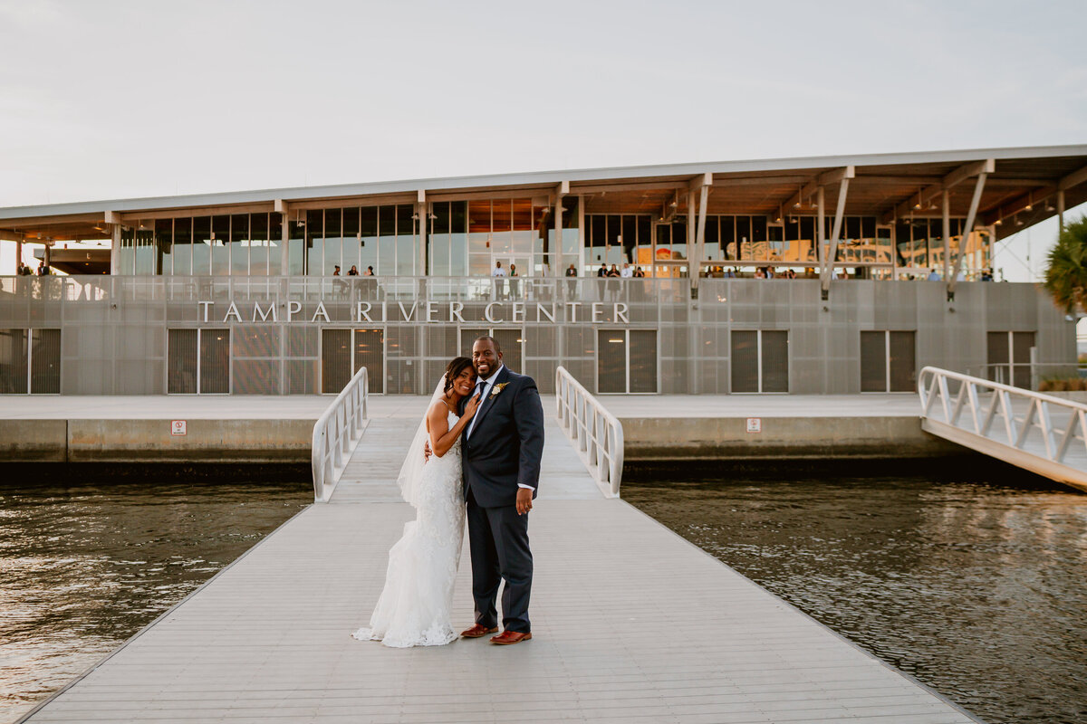 14 - Tampa River Center Wedding Bride & Groom - Tampa Bay Wedding Planner