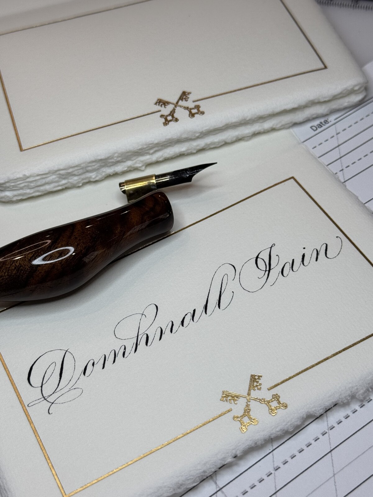 key border place card 3