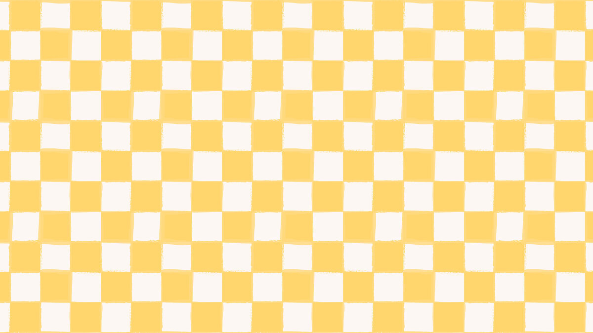 We Do Events brand pattern yellow and white check
