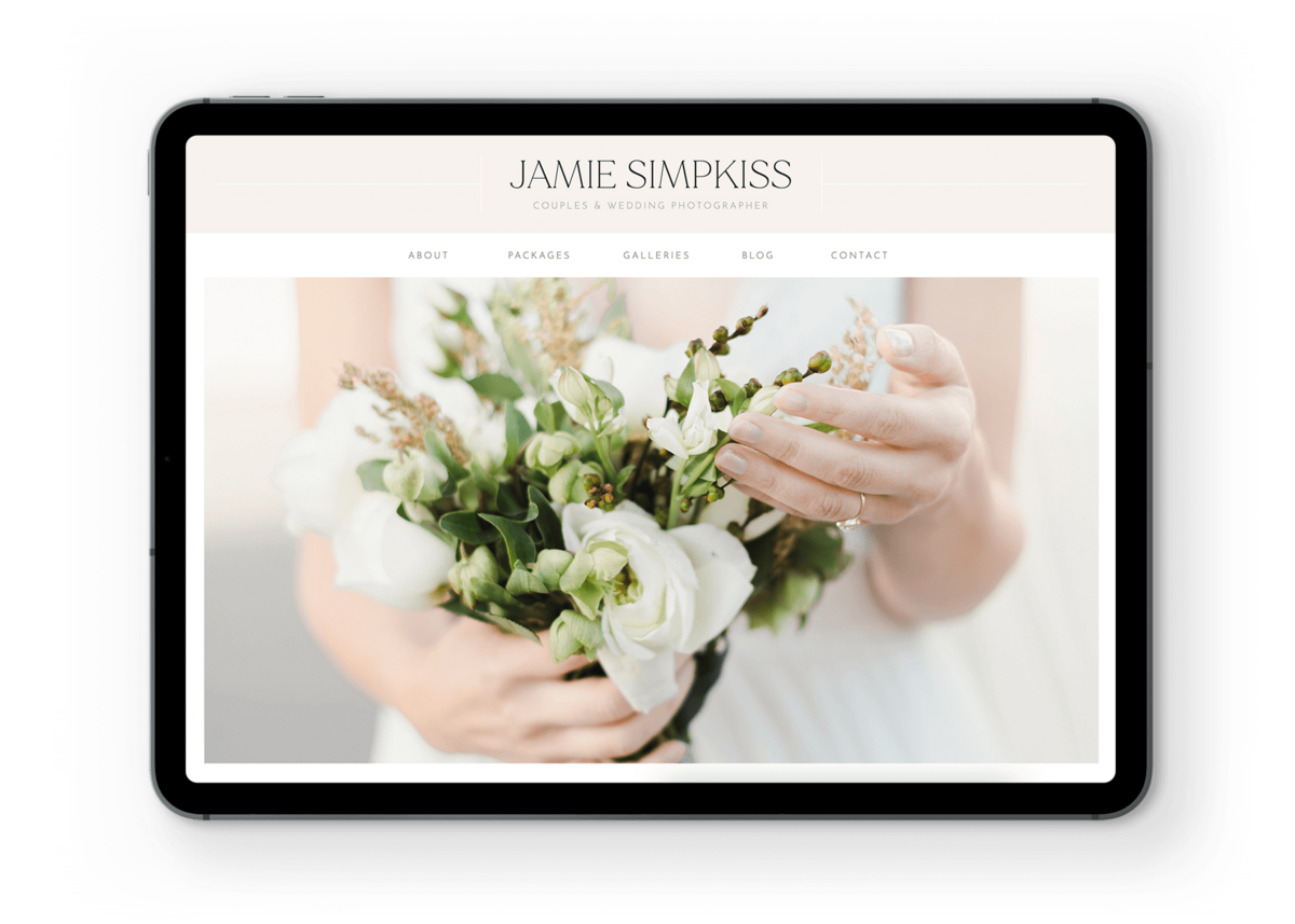 jamie showit website template for photographers