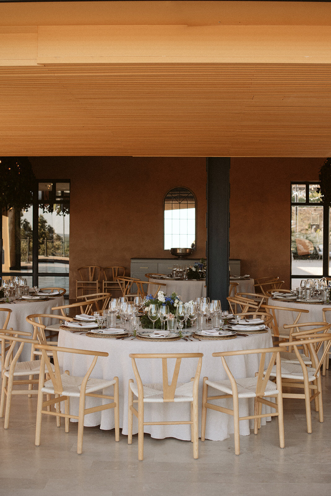 Banquet set up in El Jaral