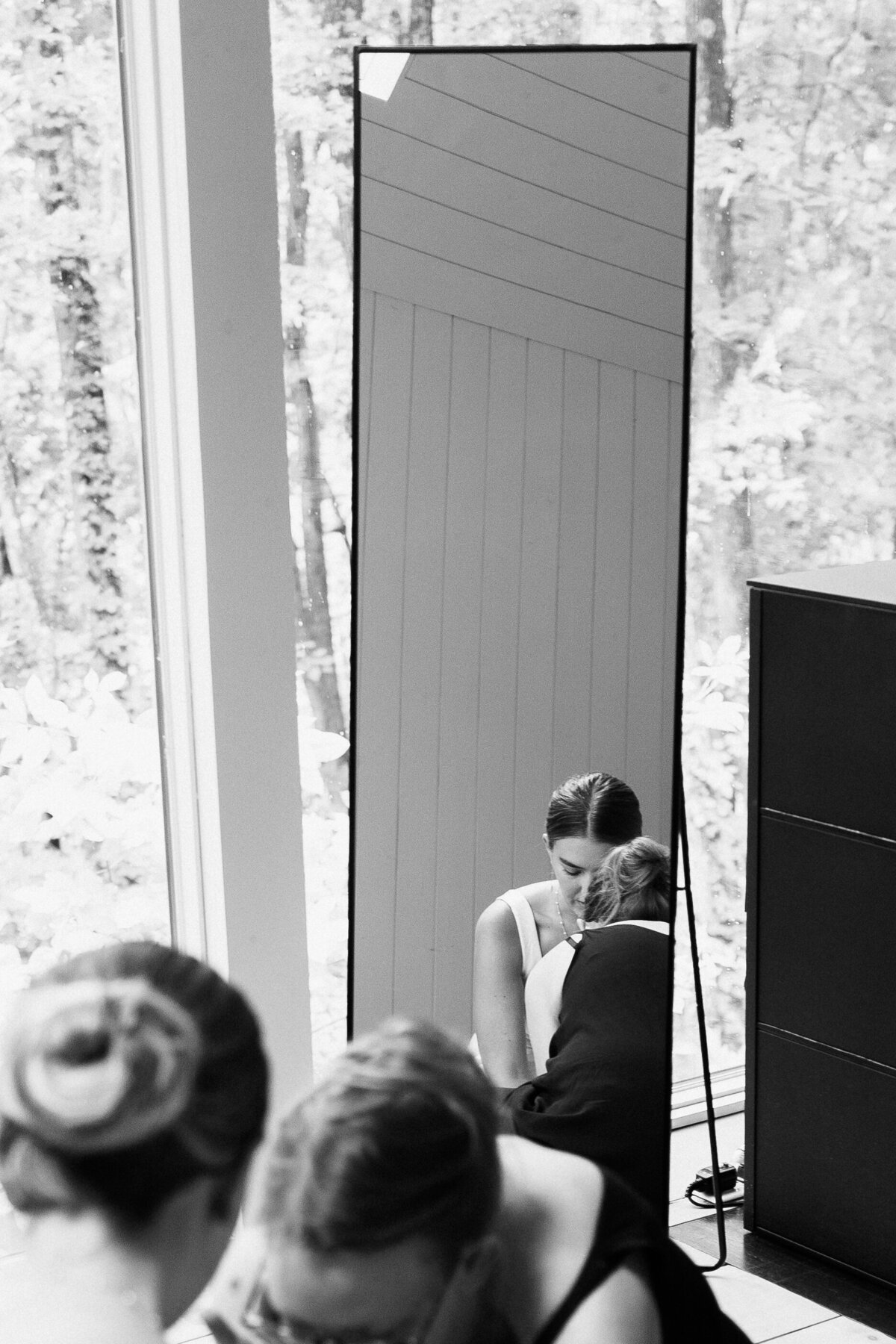 bride preparing for ceremony