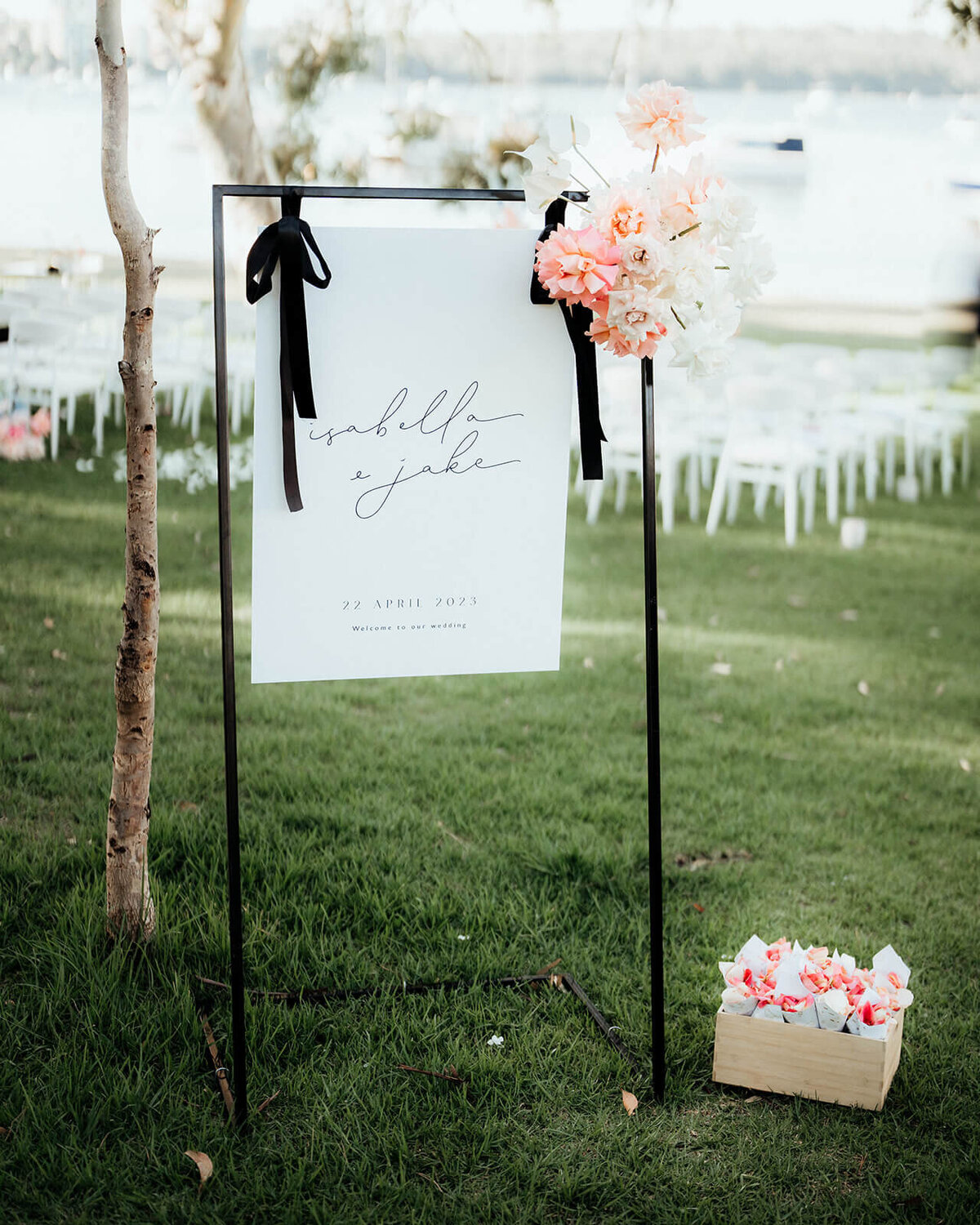 Ceremony Welcome sign