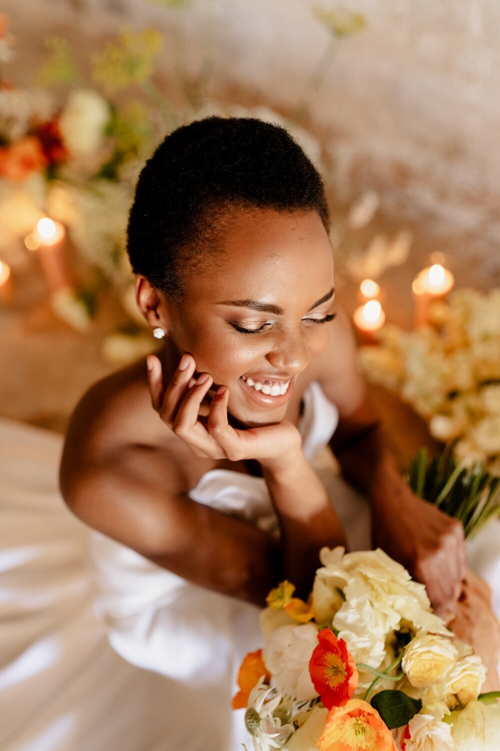 African-bride-with-orange-flowers