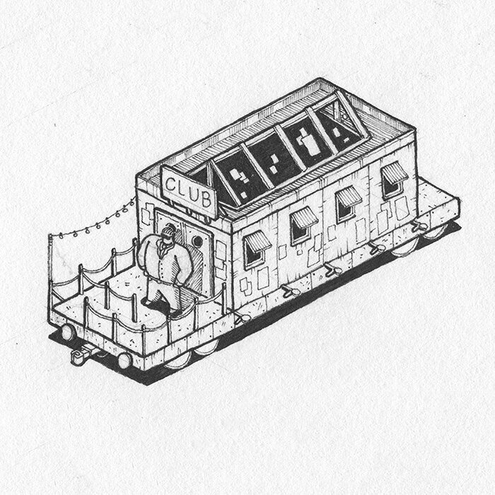 Pen and Ink Illustration of Inktober 2023 prompt: Bounce