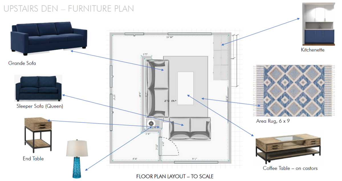17 Upstairs Den Furniture Plan