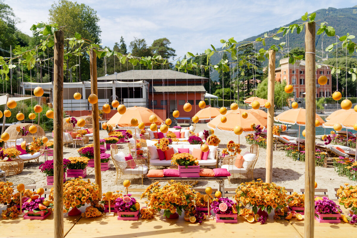 Lake Como Wedding Beach Party at @villaerba_antica_gastel Alejandra Poupel6