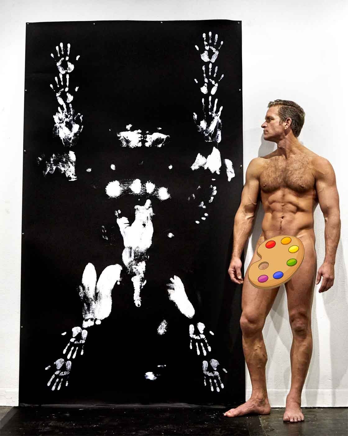 Brent Ray Fraser SoHo Project Space NYC - Body Paint Ritual 2020 - 36