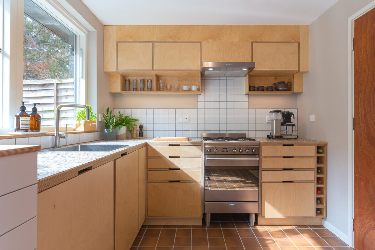 Bespoke birch ply kitchen