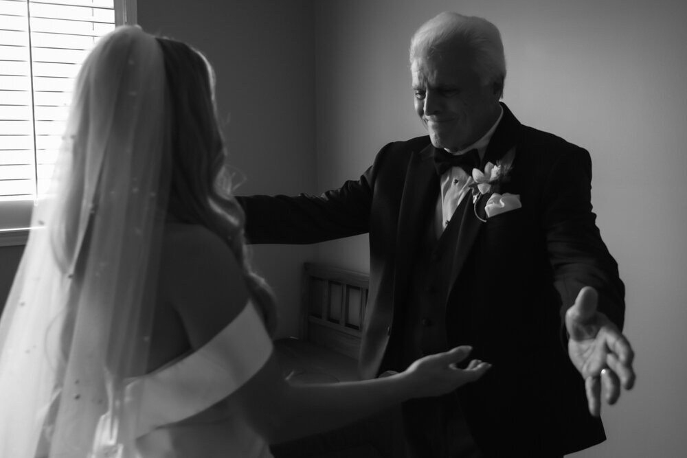 Bride and Dad First Look