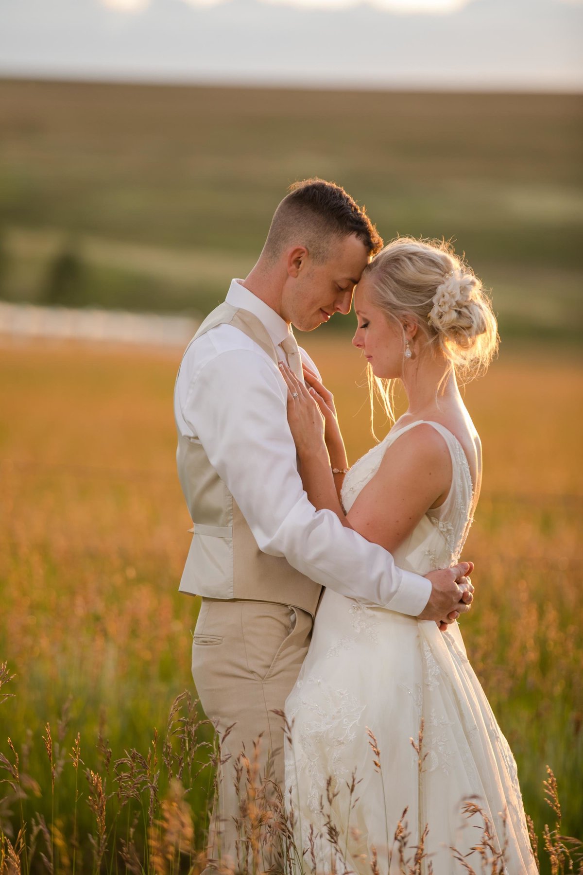 Sunset wedding at Flying Horse Ranch