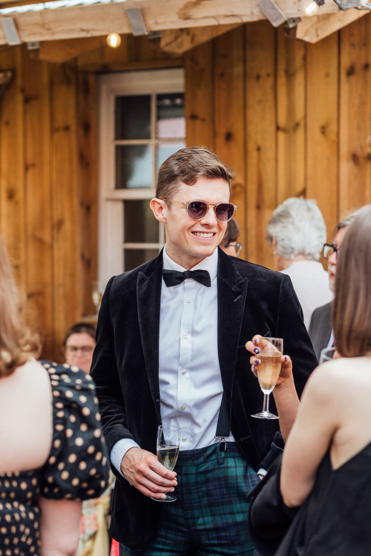 Wedding guests at The Free Company