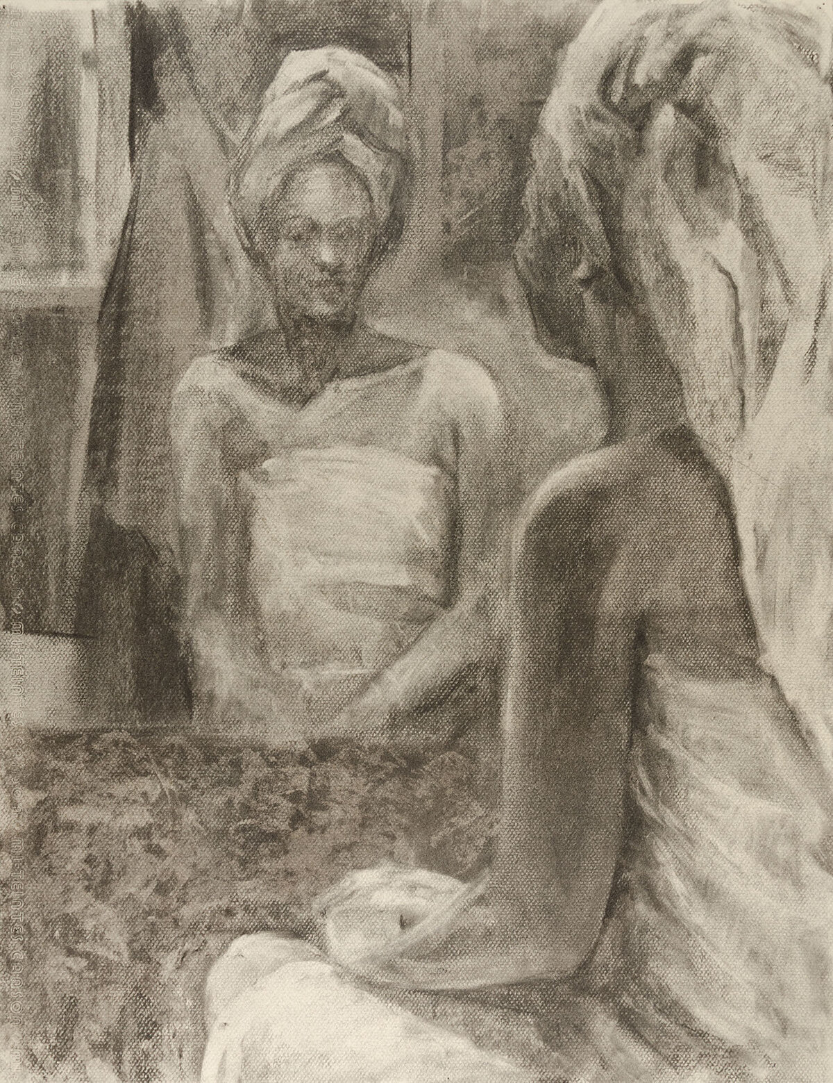 Untitled Charcoal Reflection