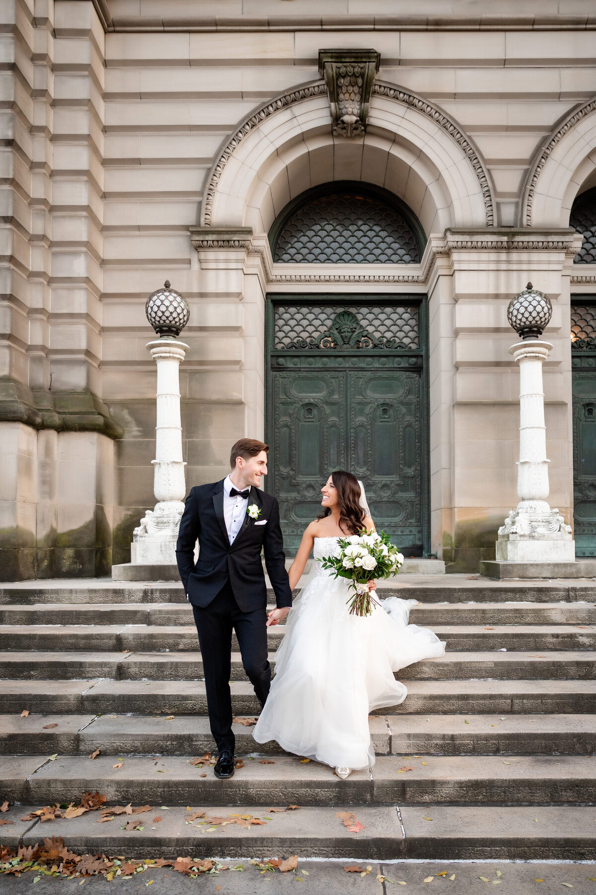 carnegie museum wedding couple