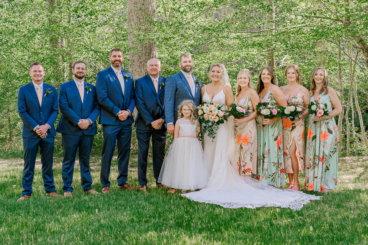 Family portraits in the Wilmington countryside  during the spring by Wilmington wedding photographer, JoLynn Photography