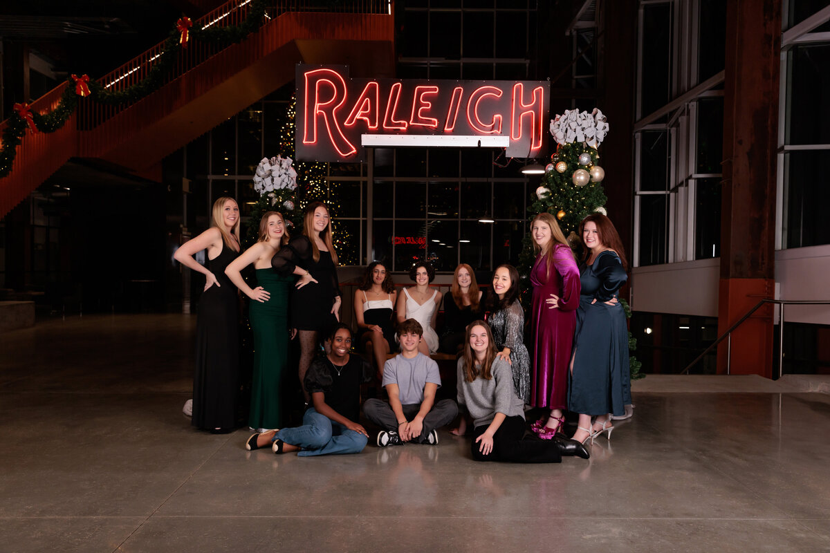Raleigh model team group picture at Raleigh Union Station.