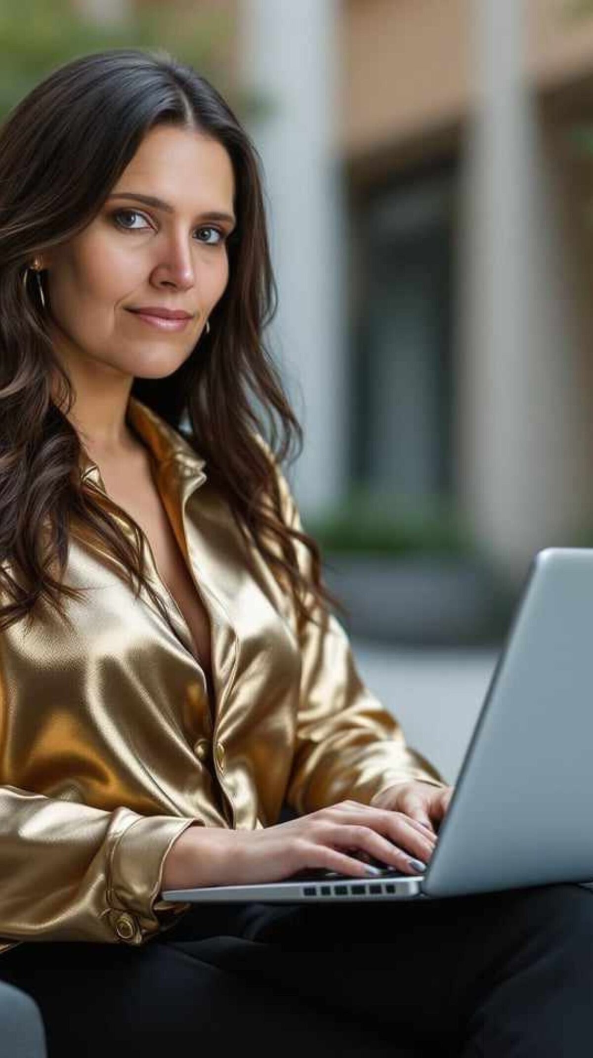 Gold Blouse Mobile