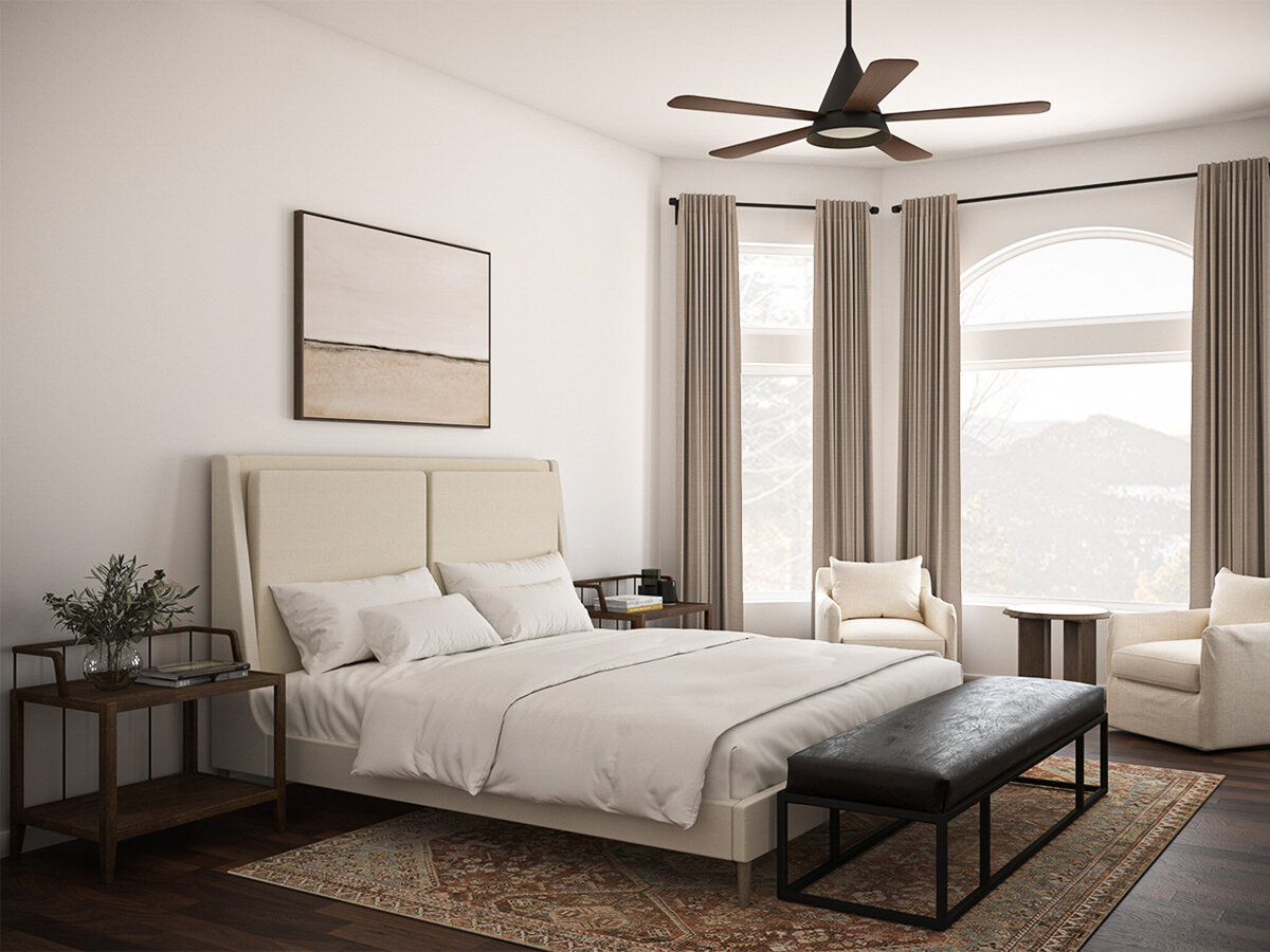 Master bedroom Photorealistic Rendering