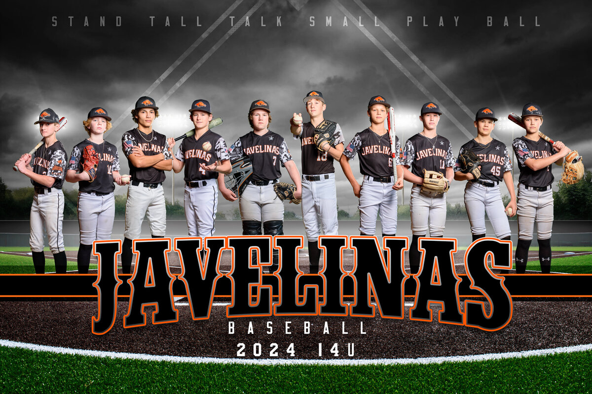 Javelinas Baseball Team near Spring, Tx