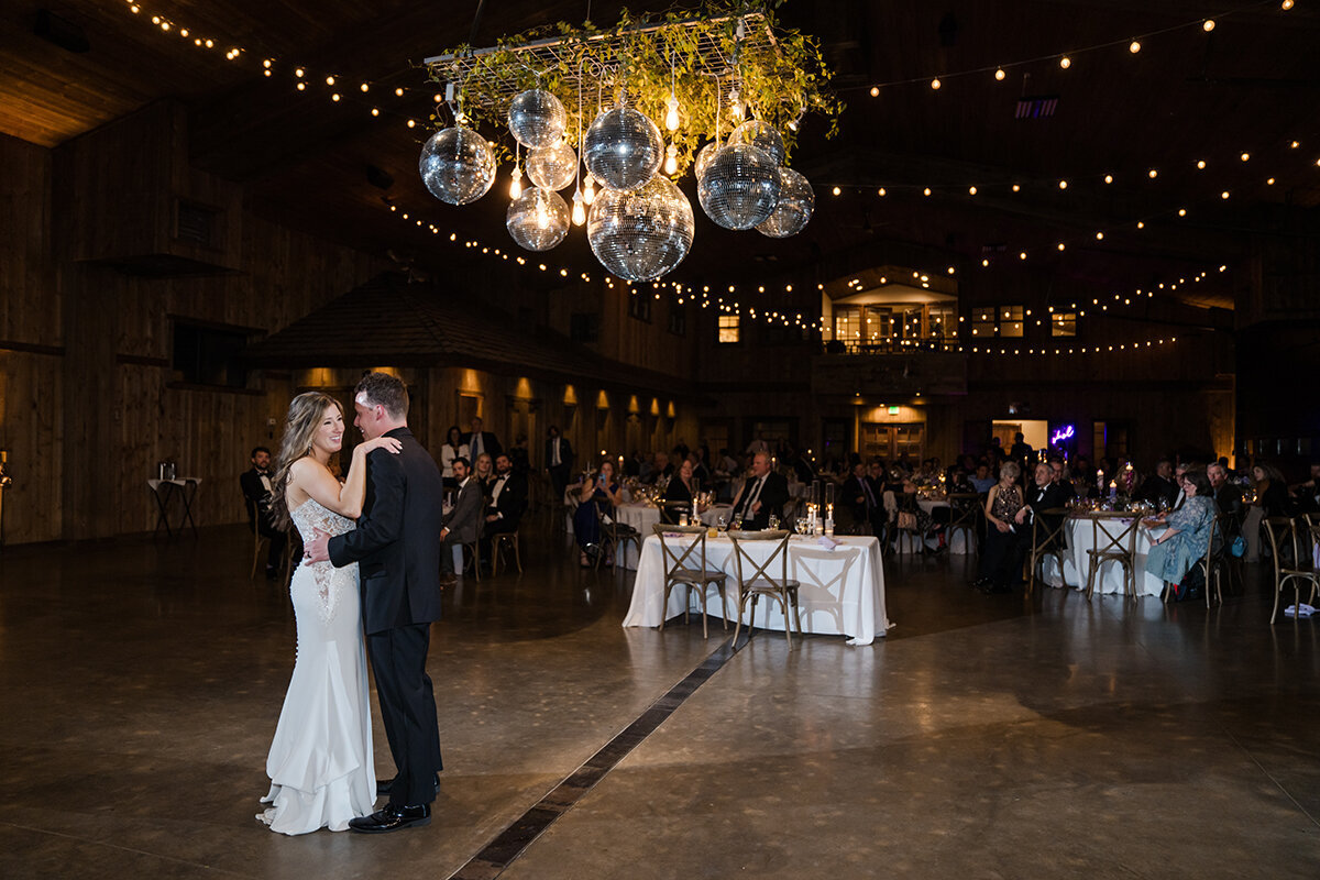 first dance couple reception Colorado