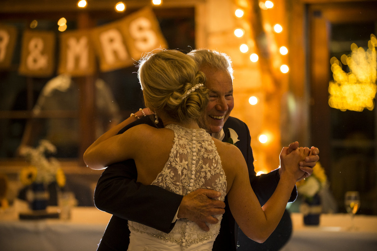Father + Daughter Dance Wedding Photo