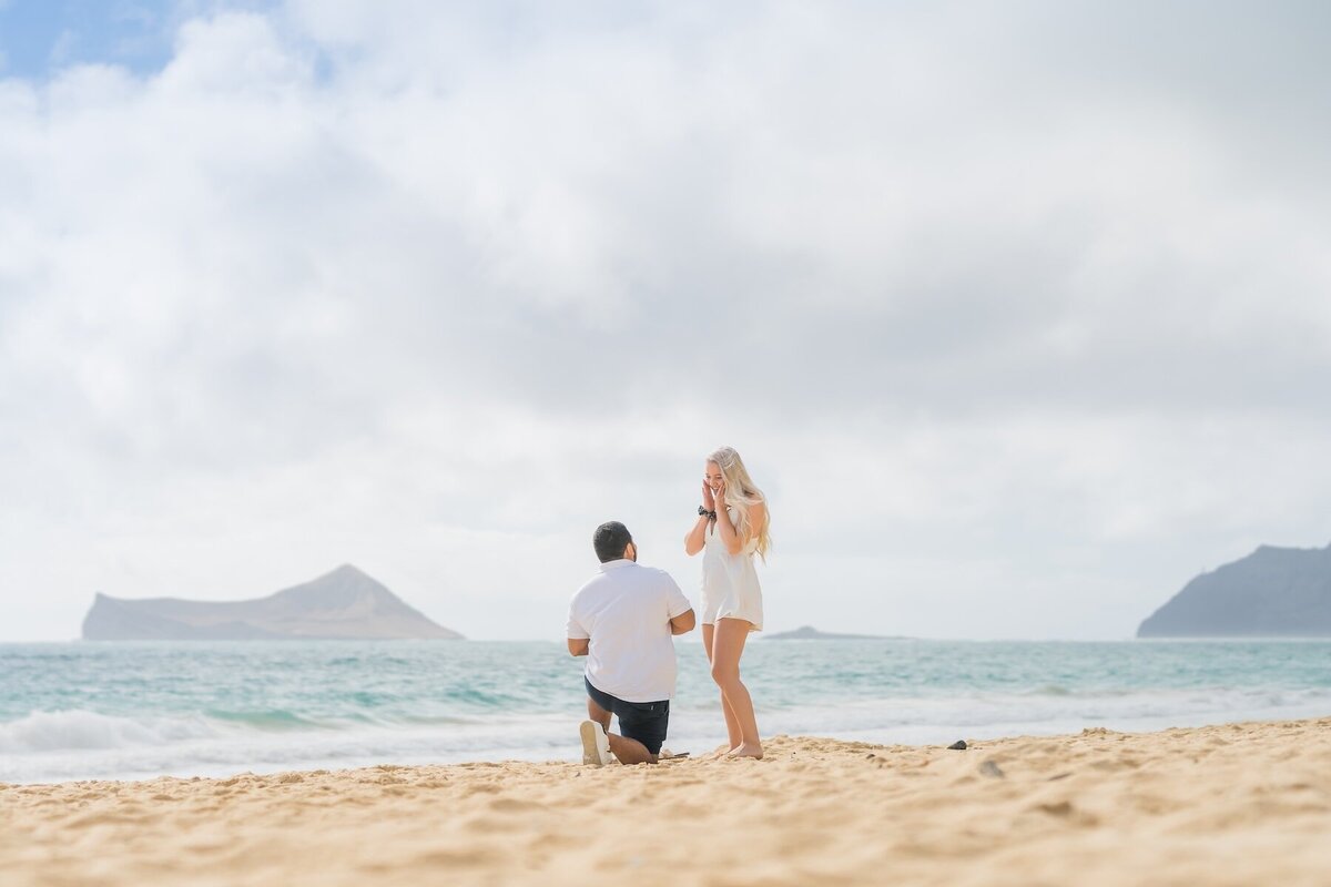 marriage proposal photos in Oahu, Hawaii