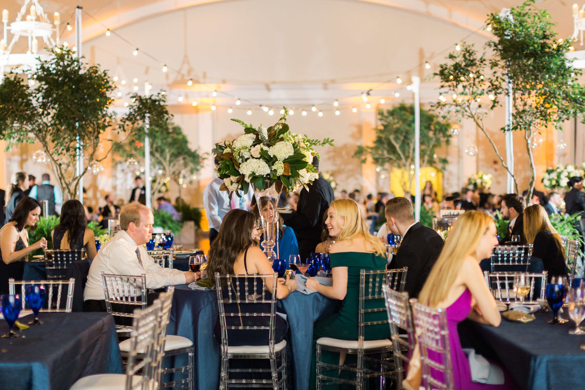Midnight in the Garden theme at the Atlanta History Center. Photo by luxury destination wedding photographer Rebecca Cerasani.