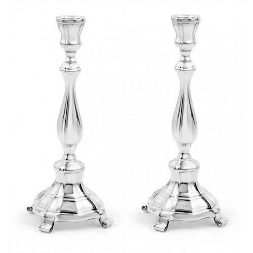 Classic Sterling Silver Shabbat Candlesticks