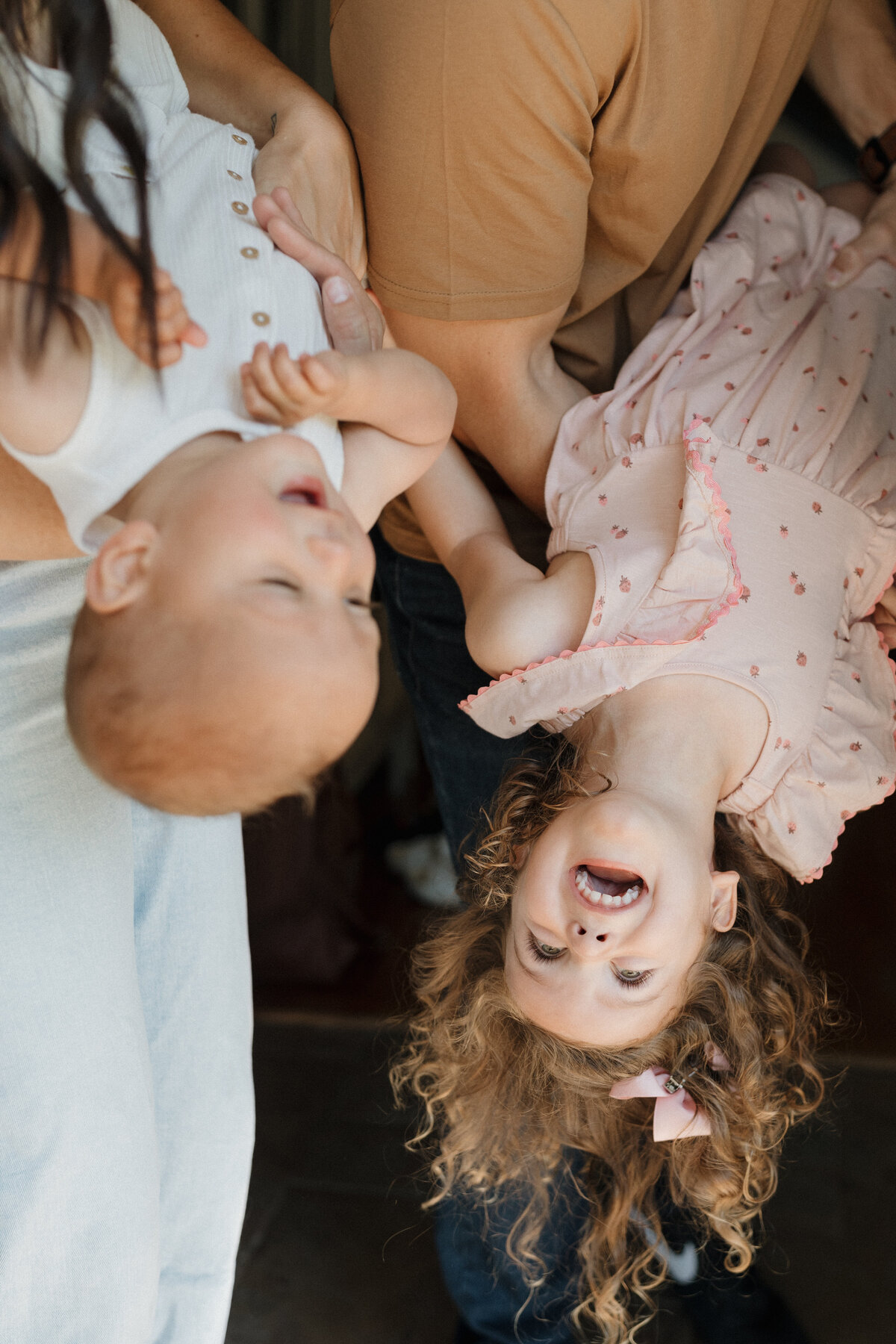 Indianapolis lifestyle family photographer playful candid moment