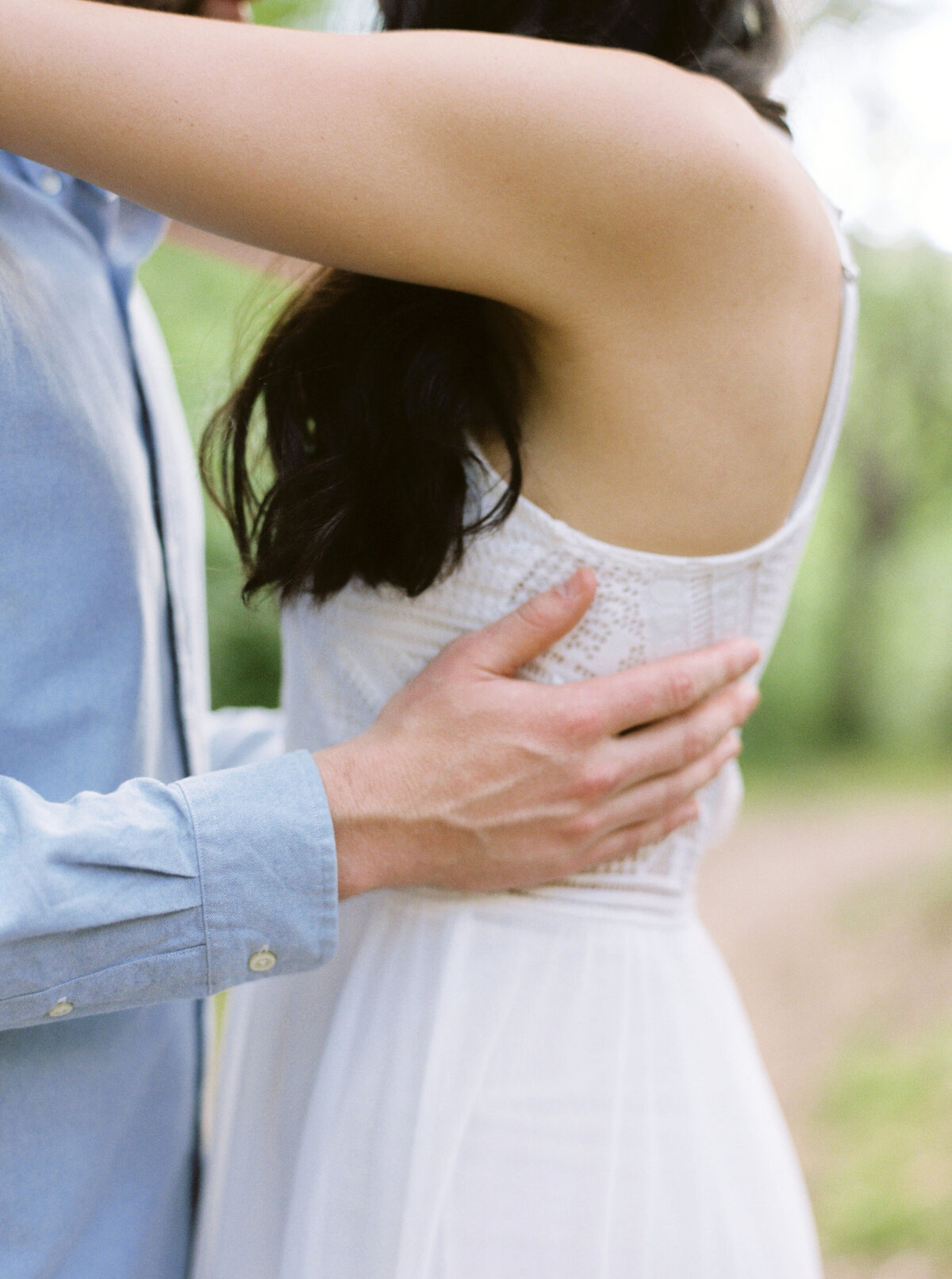 Couples photography session outdoors in Pfynwald, Valais, Switzerland - 1