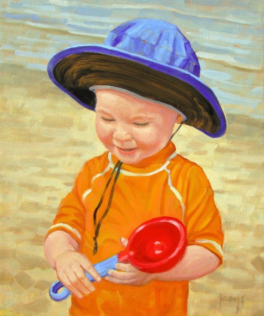 Children's Portrait Painting, Ben Keys Fine Art Studio