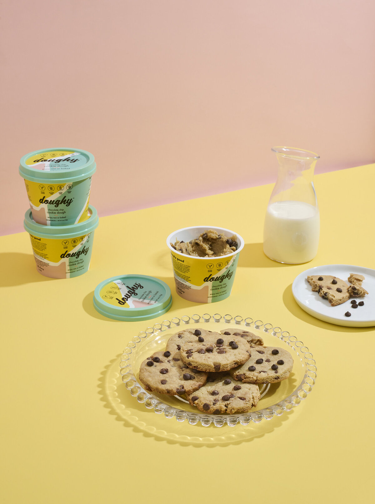 cookies and milk product photography shot